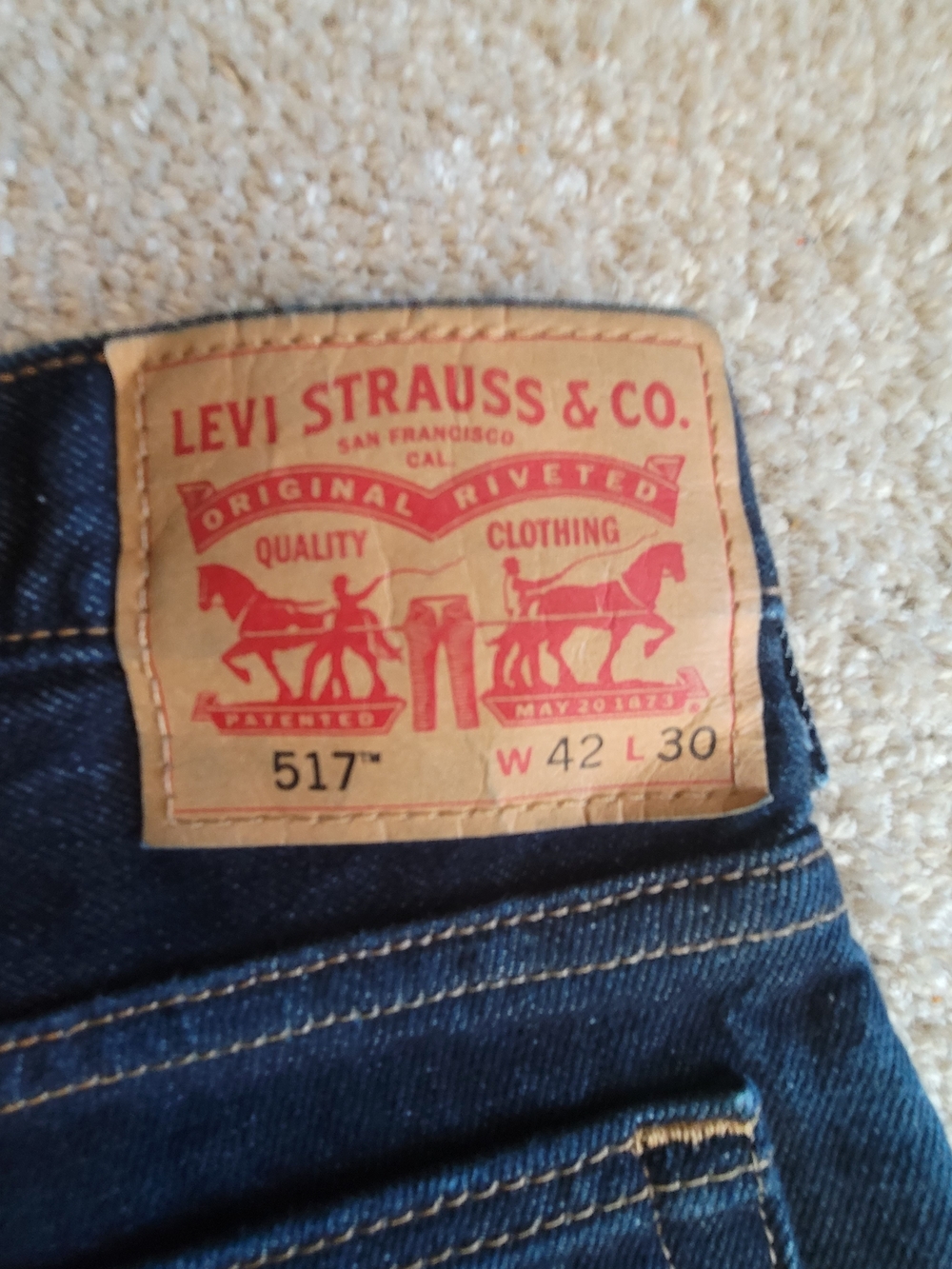Levi's Men's 517 Dark Blue Jeans